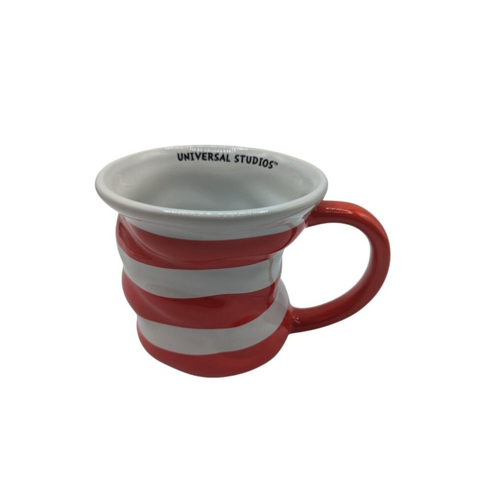 Dr Seuss Universal Studios Ceramic Sculpted Cat In The Hat Mug Cup